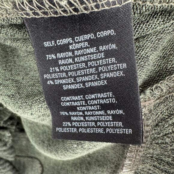 Postage Stamp Anthropologie V-Neck Sweater Womens Medium Green Stretch - Picture 9 of 12